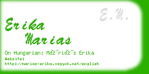 erika marias business card